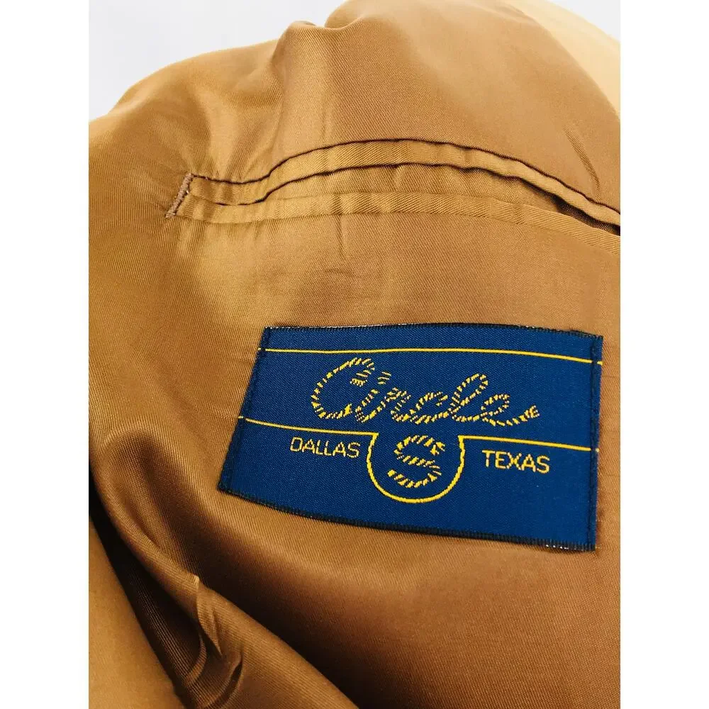 NWOT 44L Circle S Dallas TX Mens Western Wear 2 Button Blazer Sport Coat Jacket